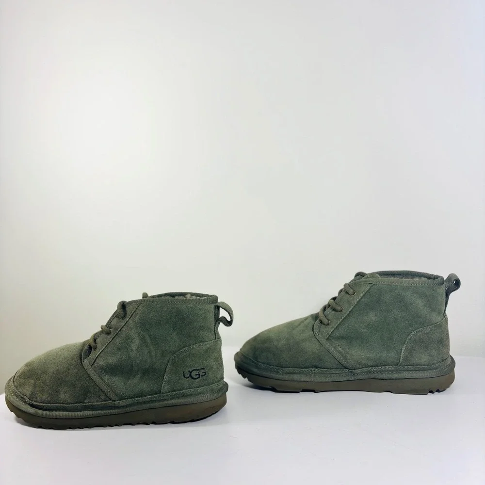 UGG Big Kids‎ Neumel II Boot Suede Lace Up 1017320K Green Moss Kid 3 /Women 5